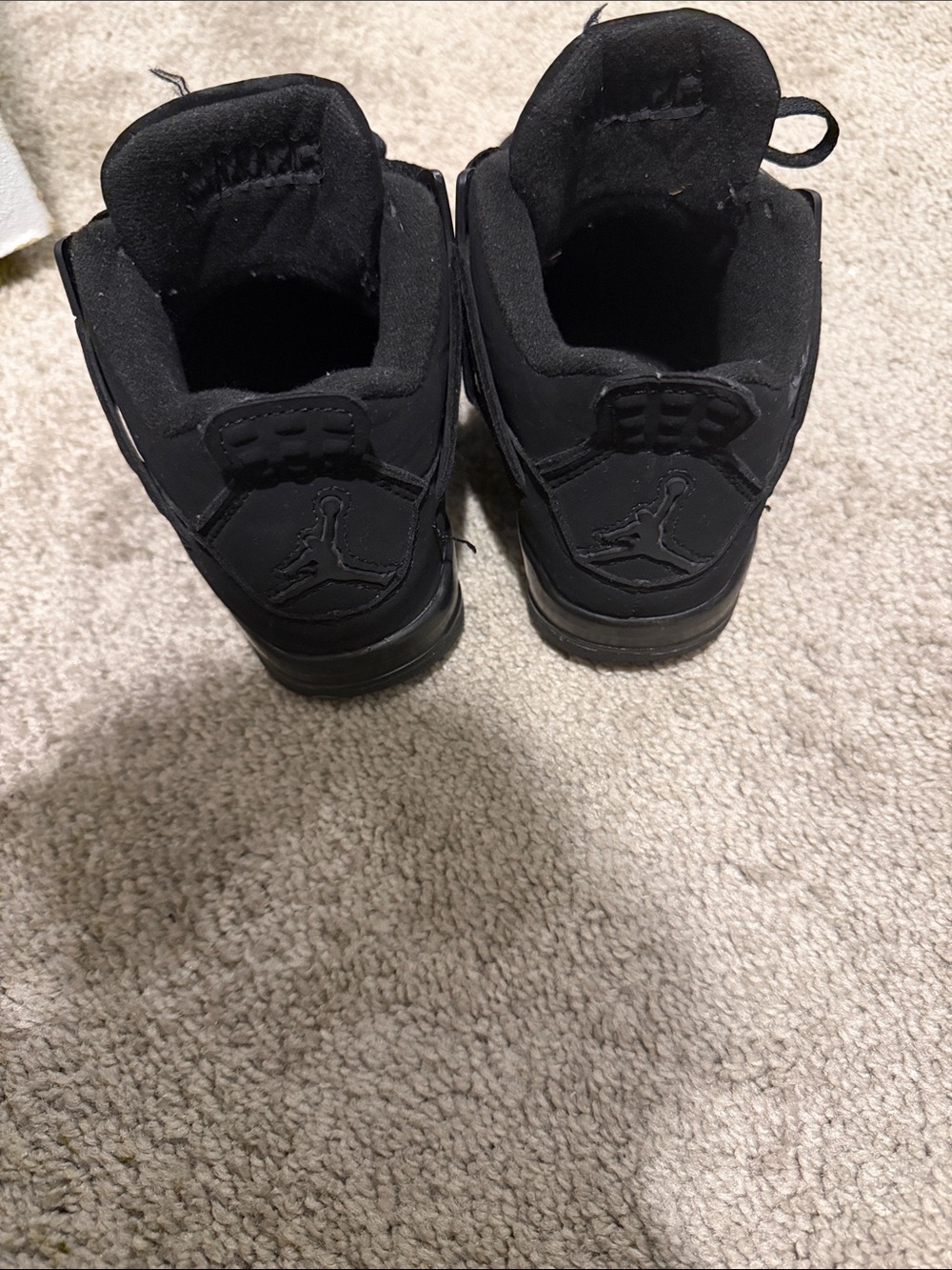 Kids Black Cats Athletic Sneakers - All-Black Casual Shoes - Picture 3 of 4